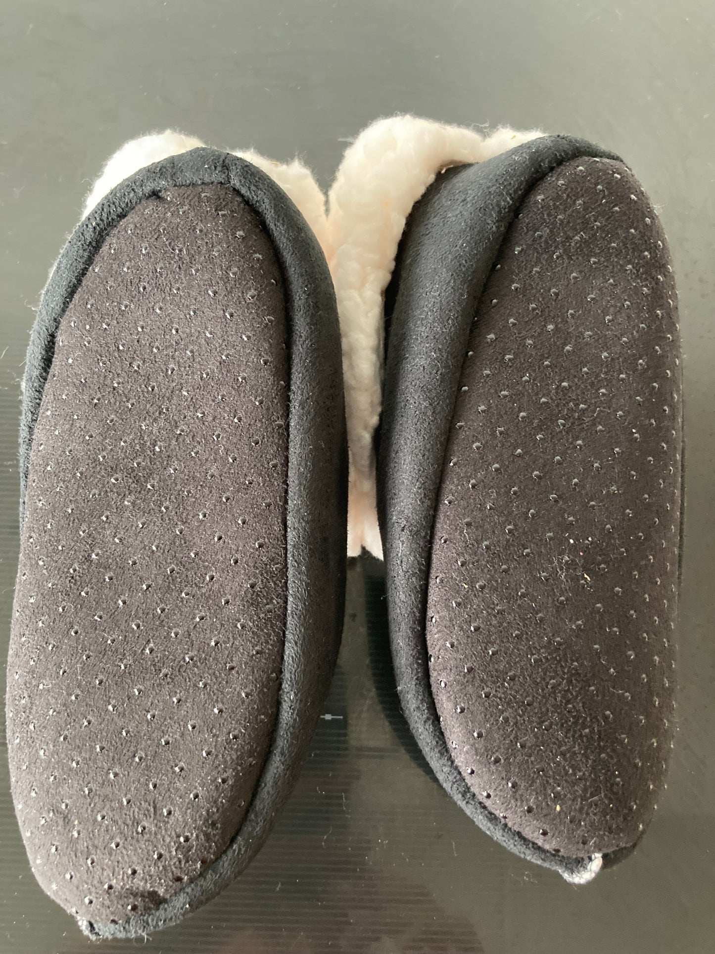 Warme en zachte gevoerde sloffen - Pantoffels - donkerblauw