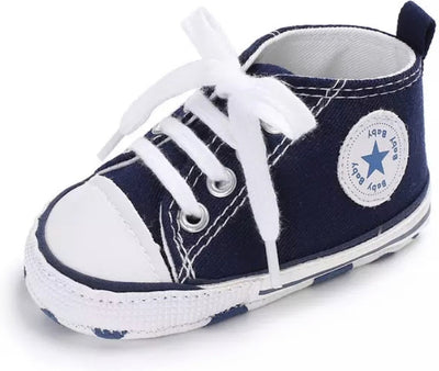Canvas gympen - babysneakers van Baby-Slofje, marine