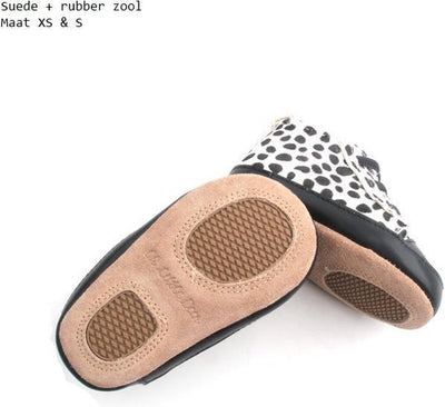 Oh Little Deer - 100% leren baby sneakers - cheetah wit