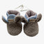 Zachte pantoffels slofen met rubberen zool - Blauw