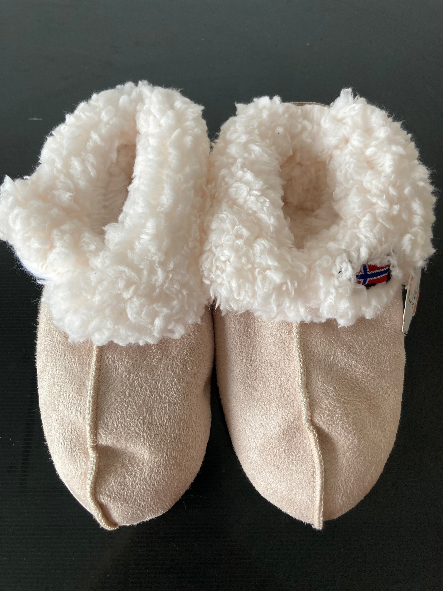 Warme en zachte gevoerde sloffen - Pantoffels - Beige