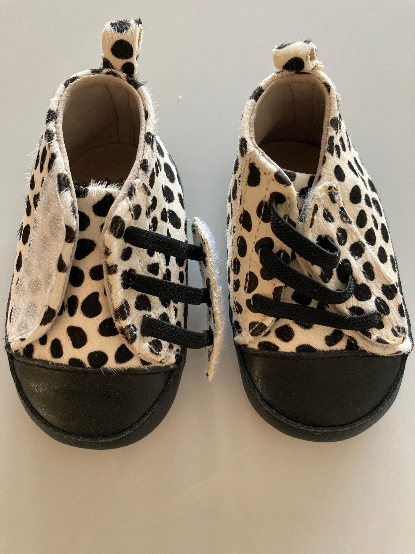 Oh Little Deer - 100% leren baby sneakers - cheetah wit