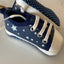 Canvas gympen - babysneakers van Baby-Slofje, marine met sterren