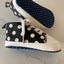 Canvas gympen - babysneakers van Baby-Slofje, marine met stippen