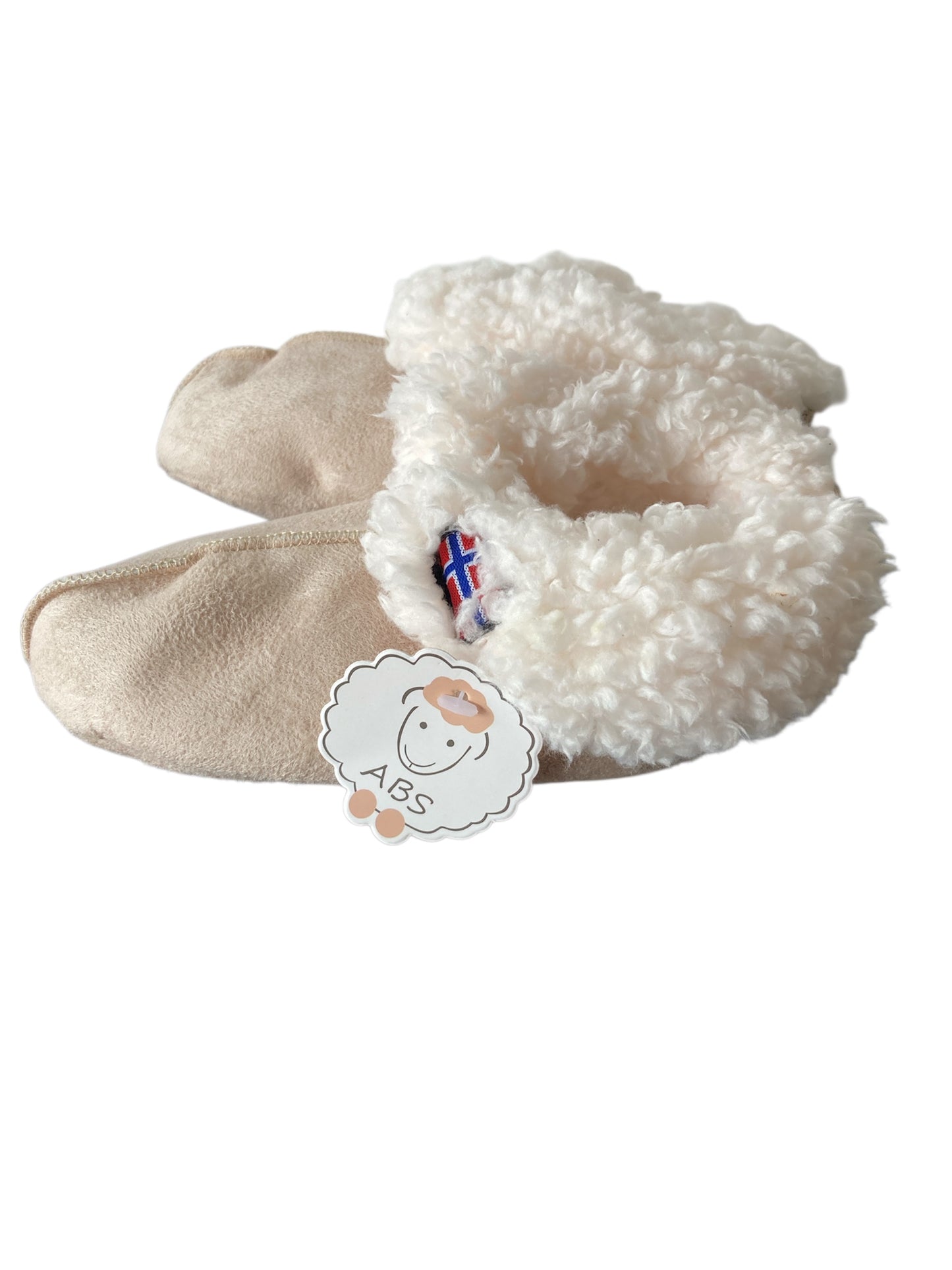 Warme en zachte gevoerde sloffen - Pantoffels - Beige