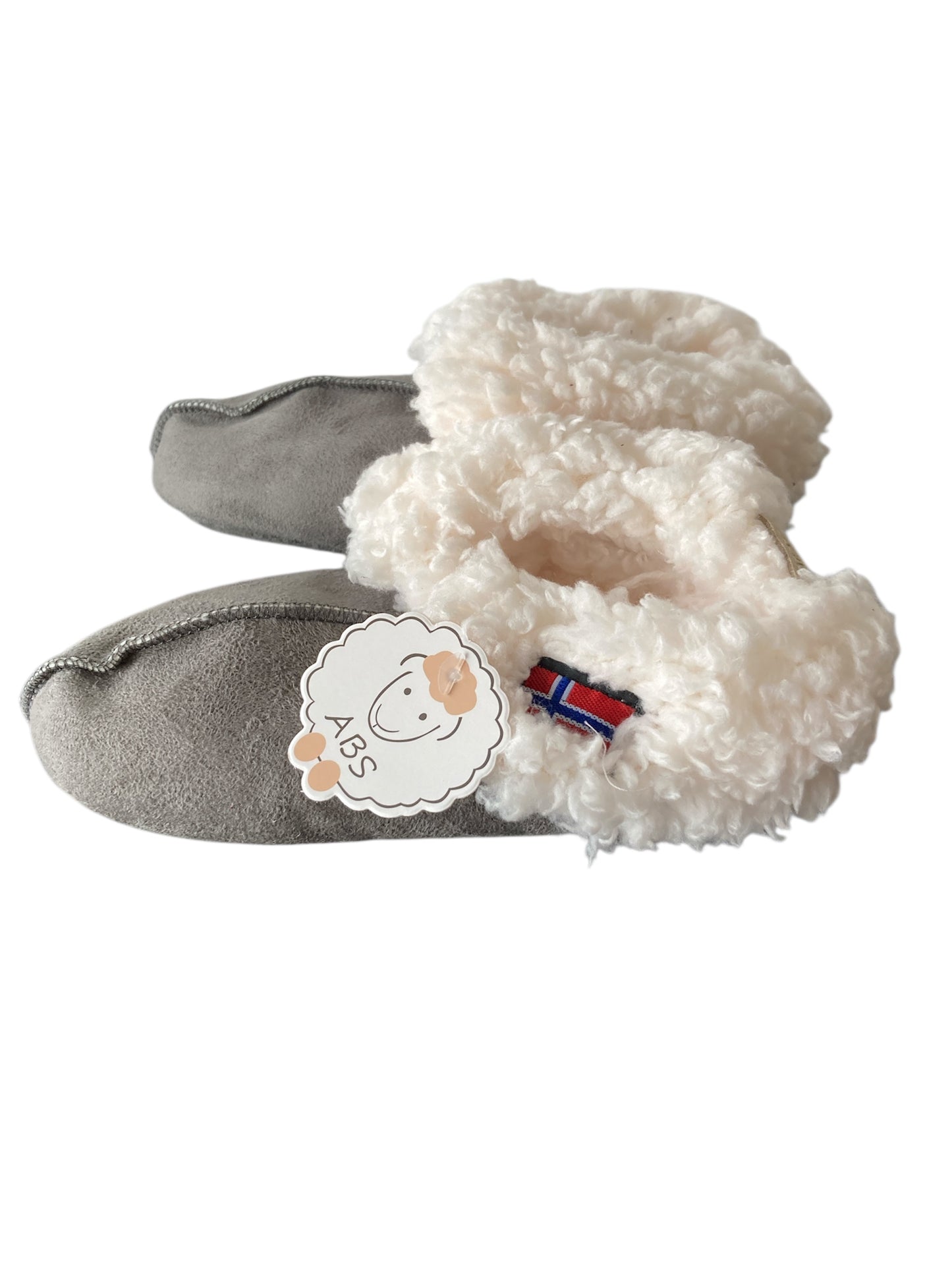 Warme en zachte gevoerde sloffen - Pantoffels - grijs