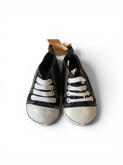 Canvas gympen - babysneakers van Baby-Slofje, zwart