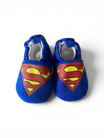 Blauwe babyslofjes van Baby-Slofje, superman