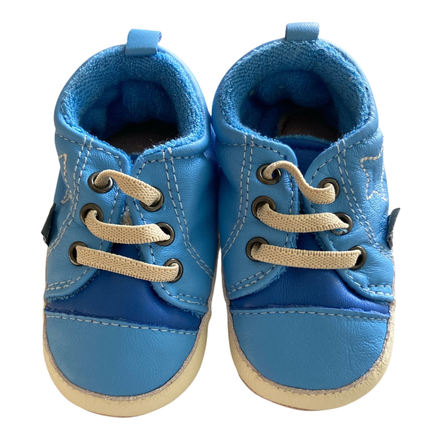 Blauwe veter babyschoentjes van Melton