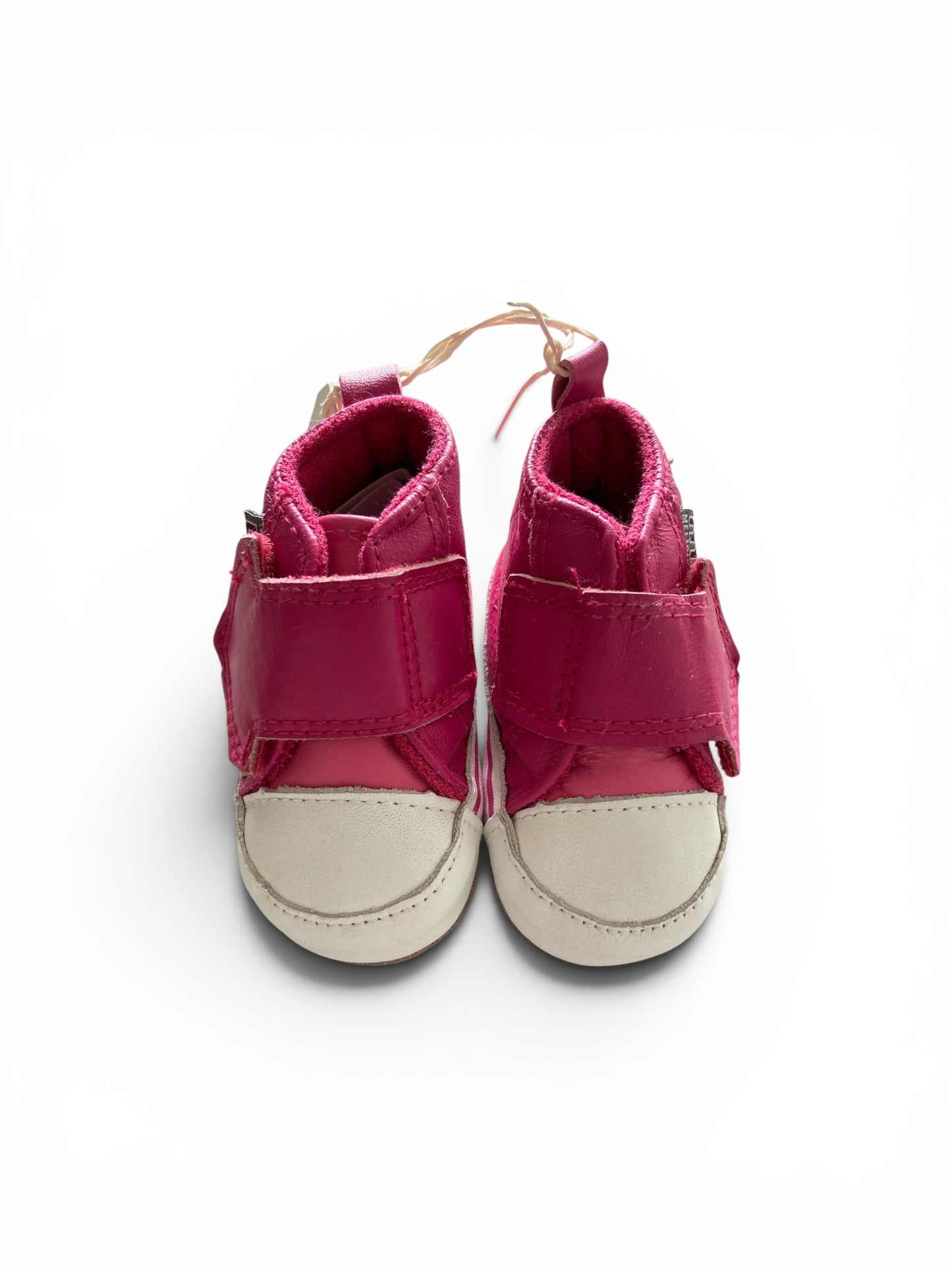 Fuchsia babyschoentjes met klittenband van Melton