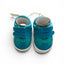 Turquoise babyschoentjes met klittenband van Melton