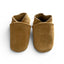 Mosterdgele suede babyslofjes van Baby-Slofje