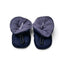 Donkerblauwe corduroy babyslofjes van Melton