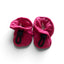 Fuchsia corduroy babyslofjes van Melton