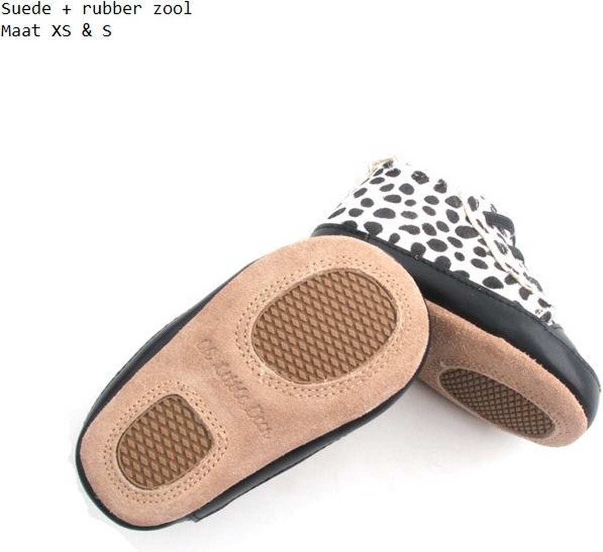 Oh Little Deer - 100% leren baby sneakers - cheetah wit