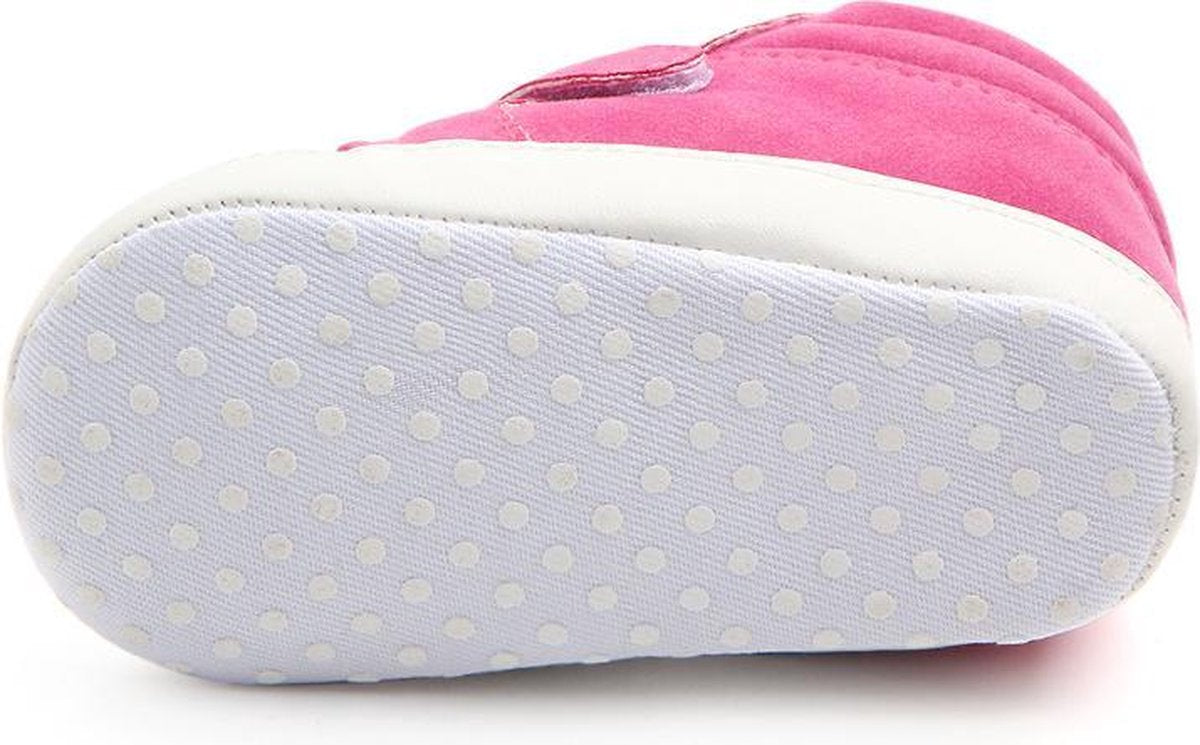 Roze babyschoentjes met vossenoortjes