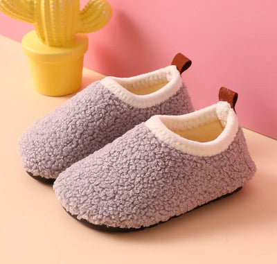 Warme en zachte sloffen - Pantoffels - lichtgrijs