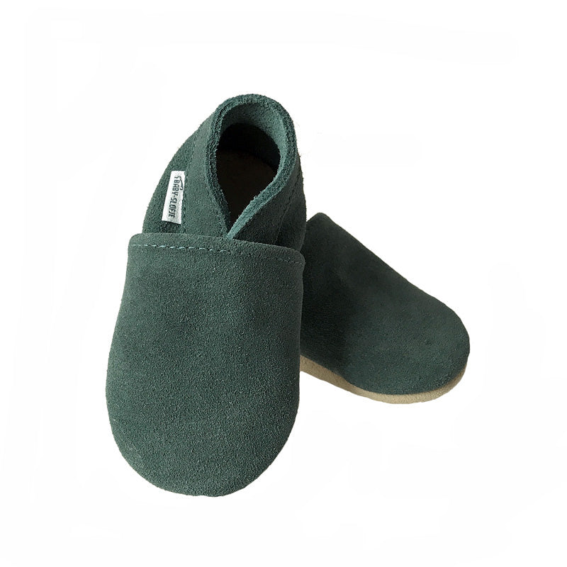 green suede shoes -2