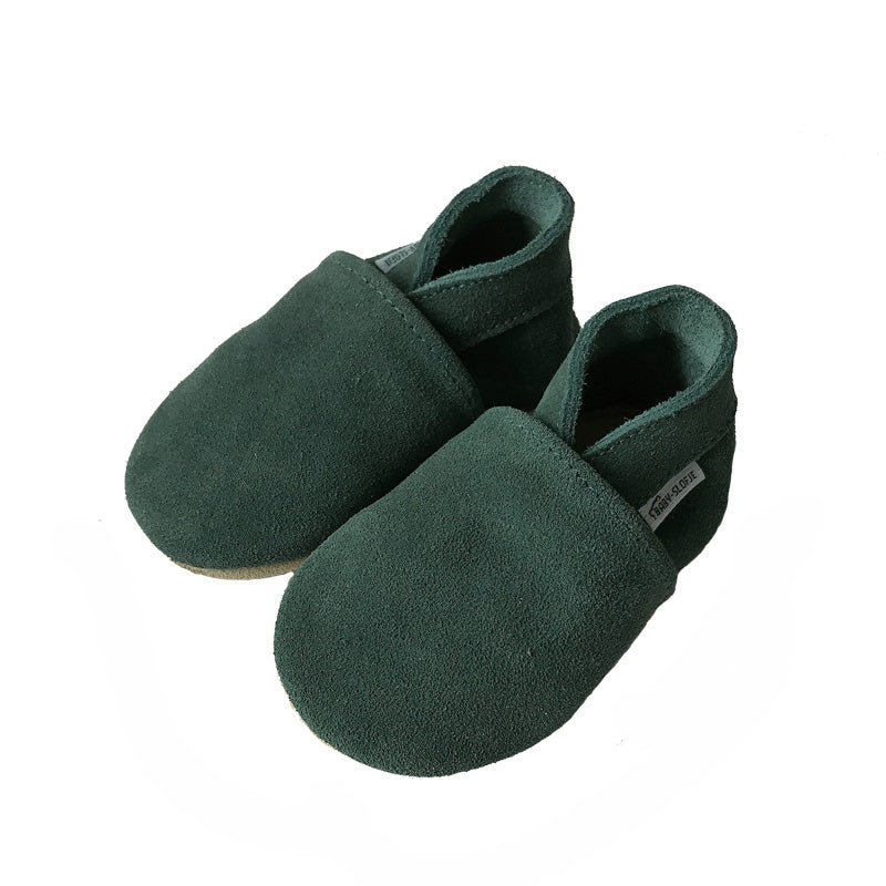 green suede shoes -3